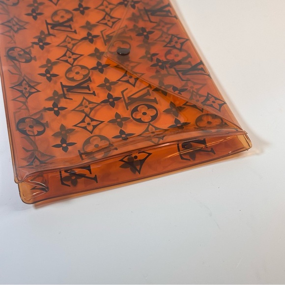 Louis Vuitton PVC Monogram Printed Envelope Pouch Orange - Picture 7 of 12